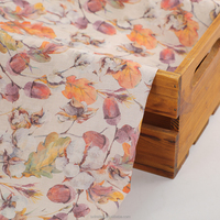 Tissu Popeline de Luxe 100% Coton Peigné Léger à Motifs Floraux Vintage, Impression Numérique Personnalisée pour Textile de Maison et Robes
