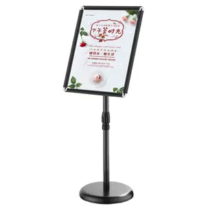 Hot sales aluminum pedestal poster sign restaurant menu holder stand outdoor poster menu display stand