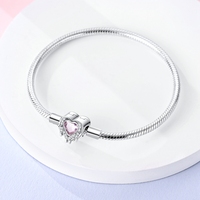 Nouveau Design DIY Charms Bracelet Pour Femmes cadeau Fit Original Charms Snake Chain 925 Sterling Silver Bracelet Jewelry wholesale