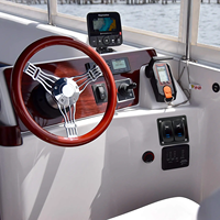 Panneau de commande à interrupteurs à bascule pour trim tab marin 12V 20A, interrupteur à bascule pour trim de bateau 7 broches 3 vitesses (ON)-Off-(ON) 2 gangs, panneau de commande pour treuil d'ancre