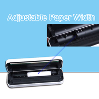 Imprimante thermique portable de reçus et d'étiquettes mini format A4, imprimante sans fil Bluetooth portable avec batterie