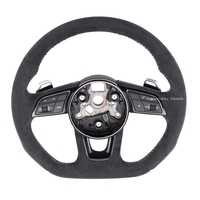 Volant sport B9 M avec palettes de changement de vitesse multi-boutons en similicuir suédé compatible avec Audi A3 A4L A5 A6L A7 Q2L Q3 Q5 Q5L Q7