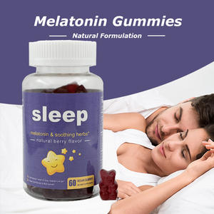 Gummies de soutien au sommeil, non accoutumantes, à base de plantes, avec racine de valériane et camomille, complément végétalien à base de pectine - Product Image 2