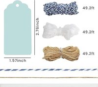 Étiquettes de cadeau colorées de mode personnalisée avec ficelle étiquettes à suspendre pour vêtements mariage artisanat anniversaire
