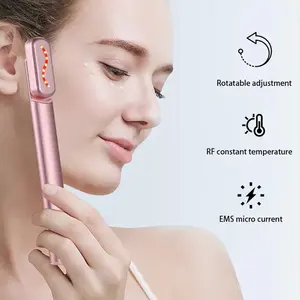 New 4 In 1 Facial Wand Magic Wand 650nm Anti-aging EMS Red Light Therapy Infrared Beauty Device Skincare Wand Tool