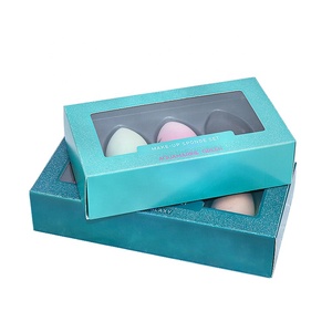 Folding Cardstock Paper Box Cosmetics Packaging Box with PVC Window