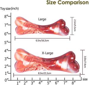 Jouets pour chiens à mâcher agressifs, jouets à mâcher indestructibles et durables pour chiens, jouet en os de chien en Nylon de qualité alimentaire Non toxique, réduit l'ennui - Product Image 3