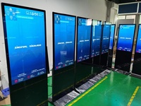 Pantalla Digital LCD de Señalización Publicitaria de 55 Pulgadas, con Soporte de Pie para Interiores, con Sistema Android, Modelo 2023