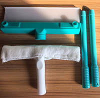 Nettoyeur de vitres Greenwell Eco-Friendly Aqua Blade en silicone avec poignée et serpillière en microfibre pour voiture