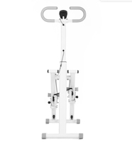 Appareil de step verticale réglable en hauteur, capacité 120 kg, pour entraînement complet du corps à domicile, avec moniteur, noir
