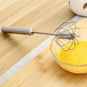 Batidor de Huevos de Acero Inoxidable, Pequeño, Mediano, Grande, Mini Batidor de Crema Semiautomático para el Hogar, Utensilio de Cocina - Product Image 4