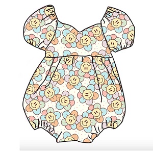 Venta al por mayor de fábrica OEM-ODM: Leotardo unisex de punto de algodón orgánico/poliéster de 230 g con volantes y botones a presión elásticos para bebé (modelo Leprechauns) - Product Image 2