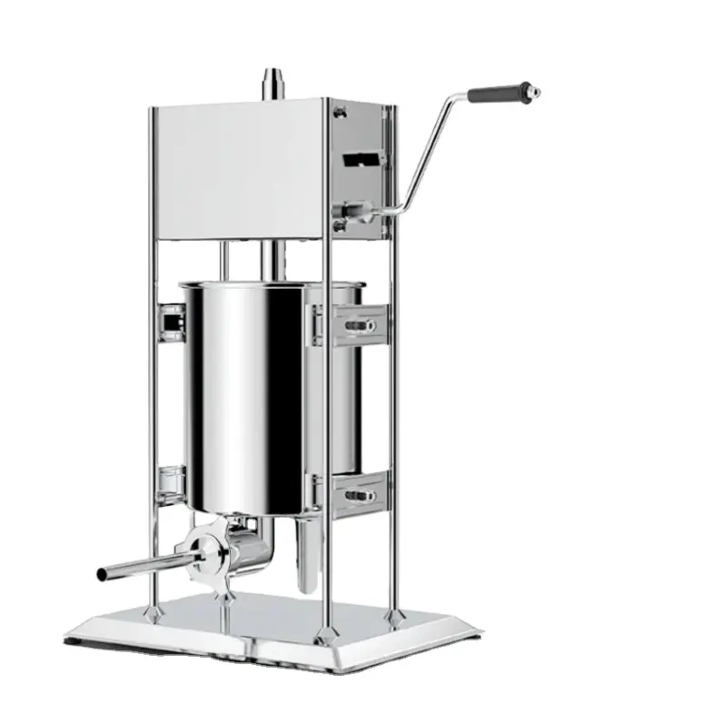Stainless Steel Collagen Small Scale Pork Tying Machine 3L 5L 7L Commercial Manual Meat Sausage Stuffer