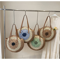 Sac fourre-tout pour femme en paille tressée tendance, grand sac à main en paille souple, sacs à main pour femme, sacs à bandoulière faits à la main par des designers