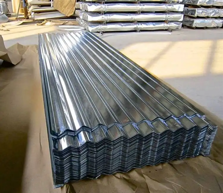 Hoja de techo corrugado galvanizado de teja de fábrica de China para casas prefabricadas