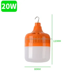 หลอดไฟ LED แบบพกพา E27 50W ชาร์จไฟได้ ใช้ในกรณีฉุกเฉิน กำลังไฟ 50 วัตต์ สำหรับการตั้งแคมป์ - Product Image 5