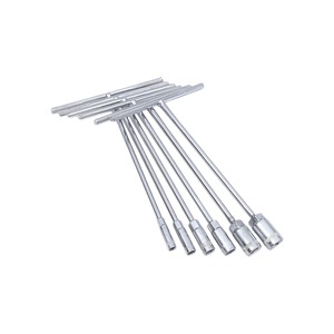 Professional Carbon Steel T Handle Socket Wrench <strong>Set</strong> with Extended <strong>Torque</strong> Arm for Automotive Repair and Mechanical Work - Product Image 3
