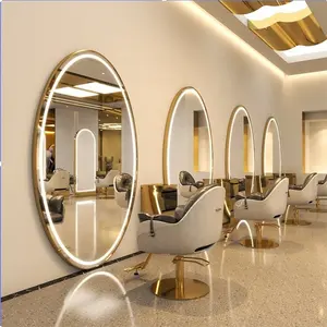 Siman beauty salon mirror smart LED light spa barbershop factory price big size hanging wall full length for sale