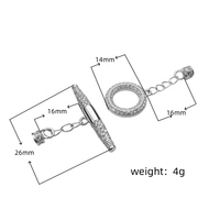 En gros Connecteurs, Fermoirs de collier, Crochets de bracelet, Fermoirs OT en Argent sterling 925 pour la fabrication de bijoux, accessoires pour perles et zircons
