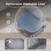 Caja de arena inteligente OEM con tapa abierta, autolimpiable, desodorizante automático, con control por aplicación para múltiples gatos, protección de seguridad, China