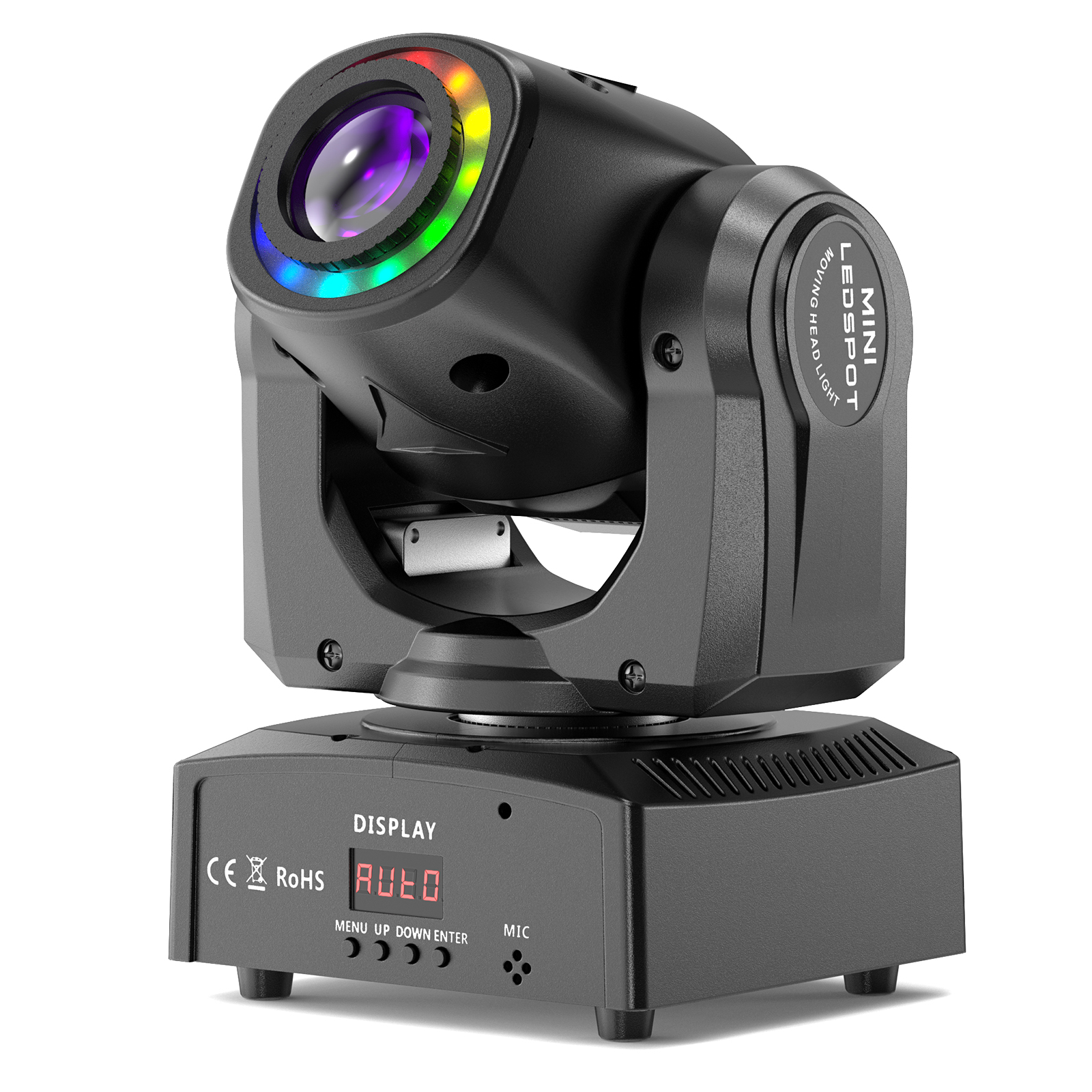 SEBRUANC 100W ムービングヘッドライト LED 回転DJ ライト 18面