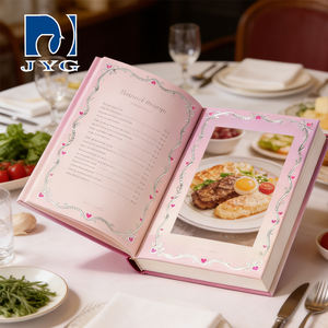 Fabrieks prijs goedkope op maat gemaakte full colour gepersonaliseerde milieuvriendelijke offset gedrukte perfect gebonden hardcover kookboek recepten drukwerk - Product Image 1