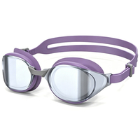 Lunettes de natation pour adultes personnalisées en gros, protection UV400, verres miroir, anti-buée, pour la natation quotidienne en piscine