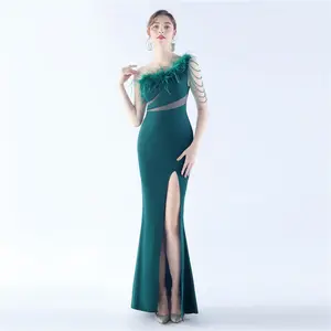 Wholesale In-stock Hotfix Rhinestone And Beaded Craftsmanship Bridesmaid Host Internet Celebrity Star Party Sexy