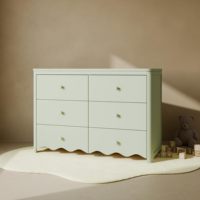 Commode en bois pour chambre à coucher, coffre de rangement pour enfants et crèche, tiroirs à verrouillage de sécurité, chambre d'enfant