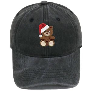 Ours multicolore brodé de logo personnalisé 100% pur coton élément de Noël parasol confortable casquette de baseball - Product Image 6