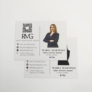 Cartes de visite personnalisées avec logo pour usage promotionnel, cartes de remerciement, impression sérigraphique recto-verso, estampage à chaud doré, luxe, haute qualité - Product Image 1