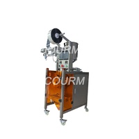 Machine d'emballage automatique pour sachets de liquides et de pâtes, pour le remplissage et la fermeture de sachets de sauce, de ketchup et de shampoing