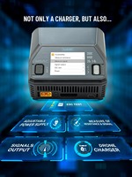 Cargador/Descargador Inteligente con Balance ToolkitRC M8AC AC 200W DC 600W 20A, Probador de Señales PWM PPM SBUS, Tipo-C 65W para Drones FPV