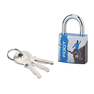 Lucchetto con chiave Line Sport Foot, acciaio, interno, arco in acciaio, 30mm, 3 chiavi - THIRARD Sconti riservati aziende B2B - Product Image 3