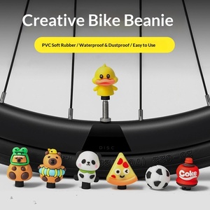 Capuchon de <span class=keywords><strong>valve</strong></span> de vélo décoratif, étanche et anti-poussière, pour vélos d'enfants, VTT et vélos de route, motif dessin animé mignon - Product Image 4
