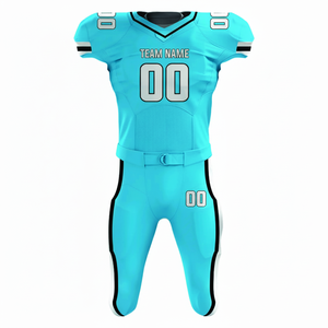 Conjuntos de uniformes de fútbol americano de diseño personalizado de alta calidad Ropa deportiva de poliéster de buena calidad - Product Image 1