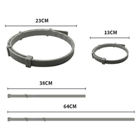 Collier apaisant pour animaux de compagnie en silicone réglable et durable, à libération rapide pour l'entraînement, formule naturelle anti-puces, anti-tiques, anti-moustiques, réduit