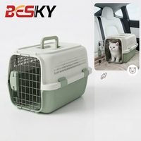 Cage de transport rigide en plastique pour animaux de compagnie, portable, pour voyages en avion et en voiture, pour chats et petits chiens - Vente en gros