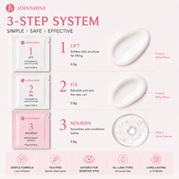 Lotion de rehaussement des cils à la cystéamine douce, système de permanente pour cils professionnel, sans TGA, végétalien, pour yeux sensibles, boucles naturelles, sachet de 0,8 g