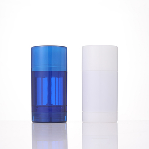 Empty Transparent Clear Blue White Plastic Remove Sweat Packaging Deodorant Stick <strong>Tube</strong> for Personal Care - Product Image 1