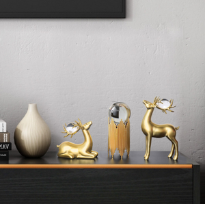 Luce nordica di lusso sfera di cristallo Deco soggiorno armadio TV <span class=keywords><strong>ingresso</strong></span> stanza creativa armadietto del vino decorazione per la casa in metallo artigianato - Product Image 3