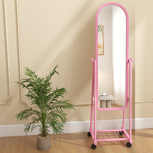 Yurtta Modern Metal raf tam vücut hareketli çerçeve el yapımı çok fonksiyonlu tam uzunlukta çevre dostu kırılmaz zemin ayna - Product Image 5