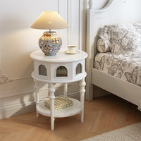 Table basse en bois massif de style français, table d'appoint, table d'angle, table de chevet, petite table de balcon, table de loisirs, mobilier de maison dissimulé