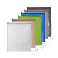 Store banne moderne et simple pour gazebo extérieur, stores enrouleurs translucides, isolants thermiquement et anti-UV, rideaux de porte et fenêtre