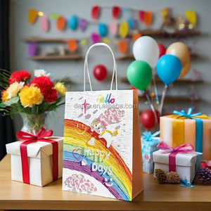 Sacs fourre-tout en papier kraft de luxe écologiques en gros de Chine 2025 pour la fête des enseignants et les cadeaux de shopping - Product Image 2