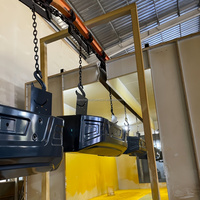 Ligne de production de revêtement électrostatique à faible bruit et grande capacité, certifiée CE, pour pièces d'excavatrices, profilés en acier, PLC