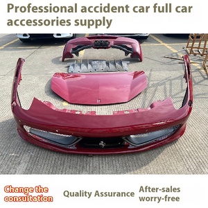 Alta fabbrica originale in fibra di vetro Bodykit per Ferrari 458 488 430 anteriore con montaggio labbro anteriore cofano faro <span class=keywords><strong>auto</strong></span> usata compatibile - Product Image 3