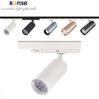 Ronse 30W 20W 10W Led Lineaire Spoor Licht Slanke Aluminium Body Track Verlichting Moving Head Verstelbare spoor Licht Dimbare