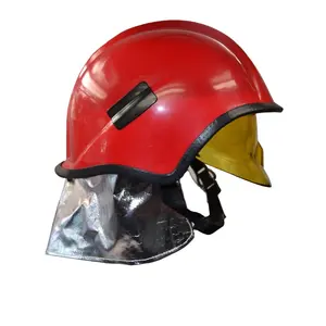 Casque de sécurité pour les pompiers, chapeau pour pompier avec lampe frontale, outil de protection, pour le sauvetage, style européen