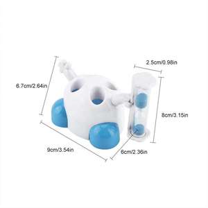 Suporte para Escova de Dentes em Forma de Ampulheta para Uso em Banheiro, Item Decorativo Criativo com Temporizador de 3 Minutos para Crianças - Product Image 4